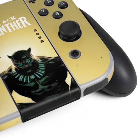Marvel Black Panther TChalla King of Wakanda Nintendo Switch OLED (2021) Skin